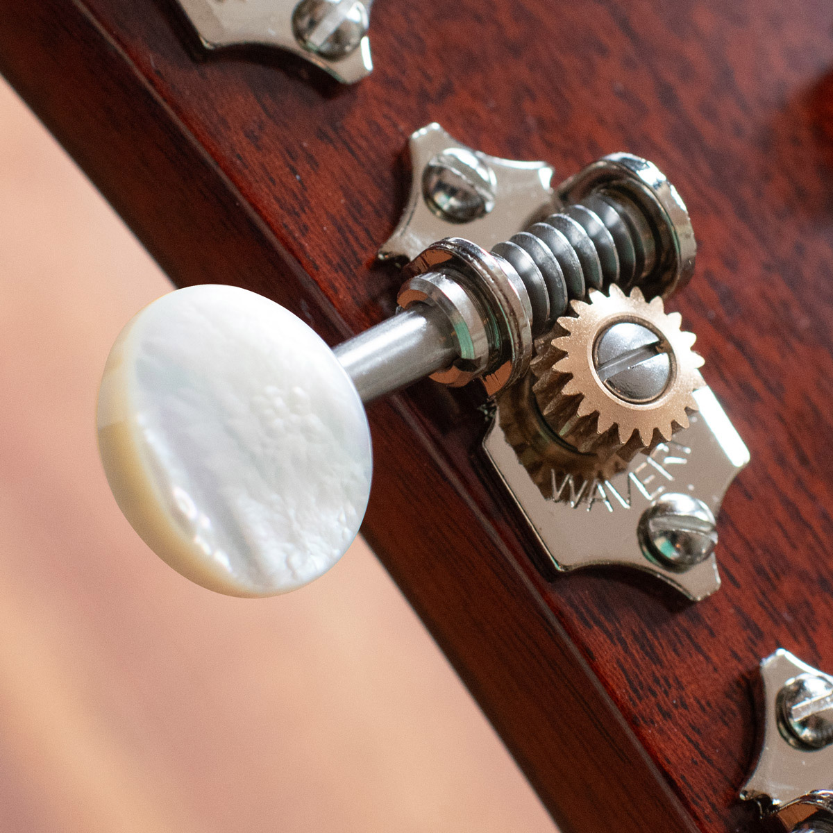 LIMITED EDITION Waverly High Ratio Guitar Tuners with Pearl Knobs for Solid Pegheads