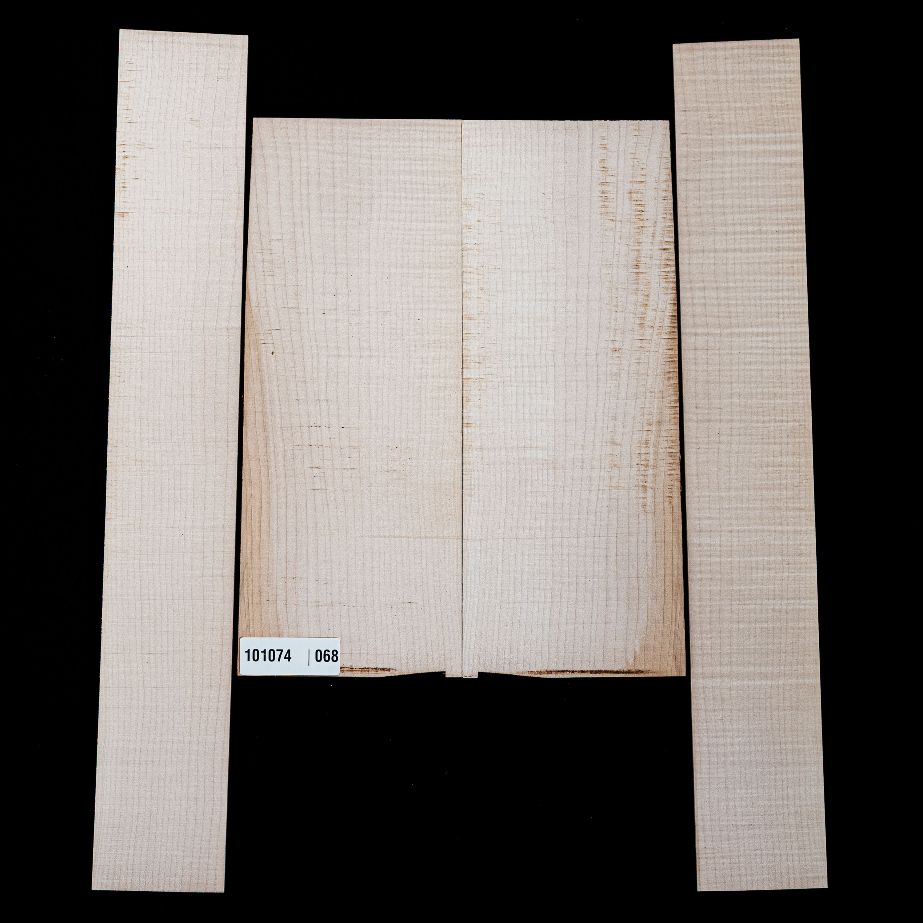 Flame Big Leaf Maple Back + Side Set - 068