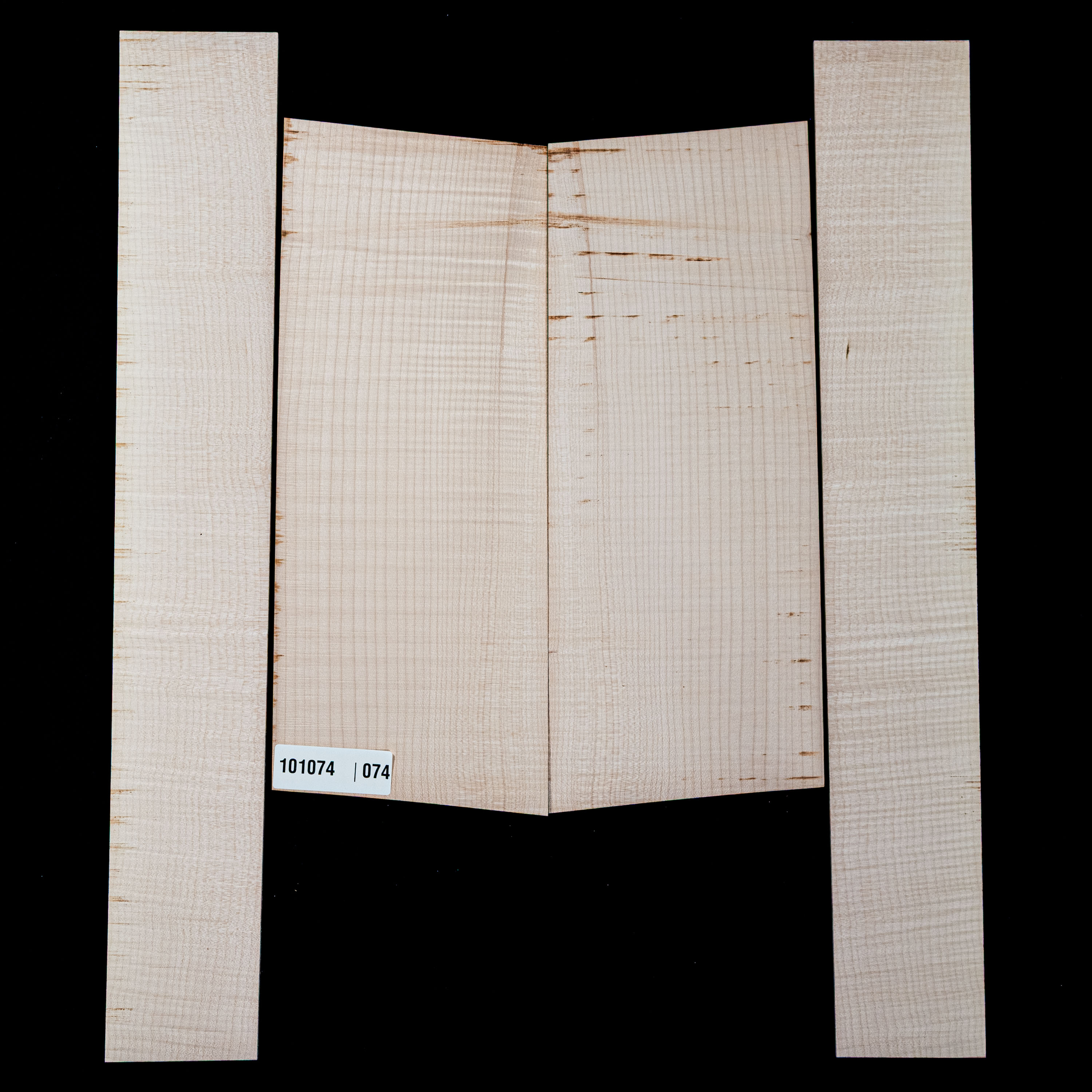 Flame Big Leaf Maple Back + Side Set - 074