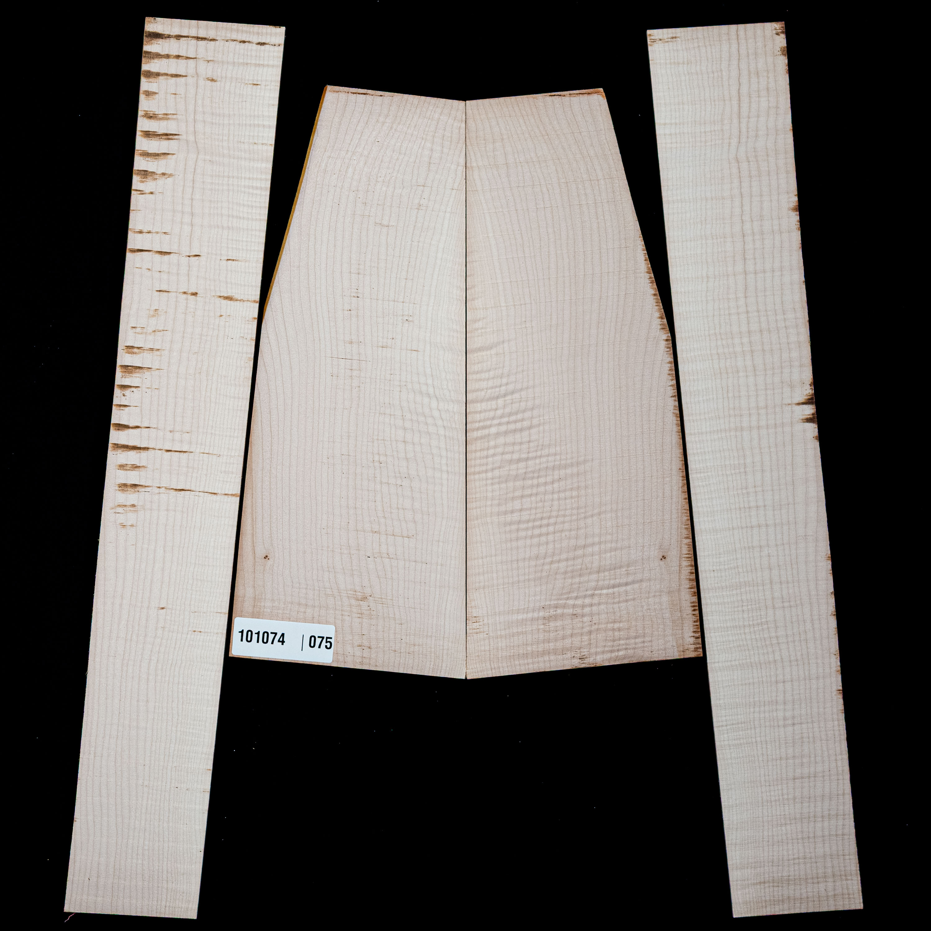 Flame Big Leaf Maple Back + Side Set - 075
