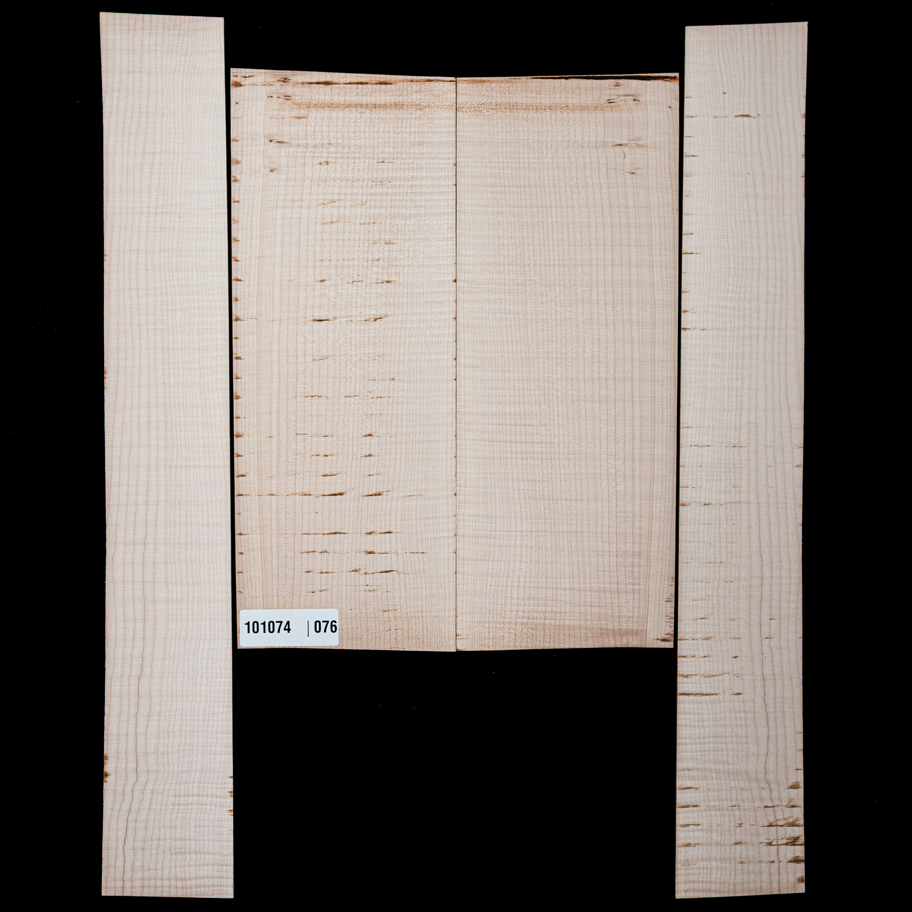 Flame Big Leaf Maple Back + Side Set - 076