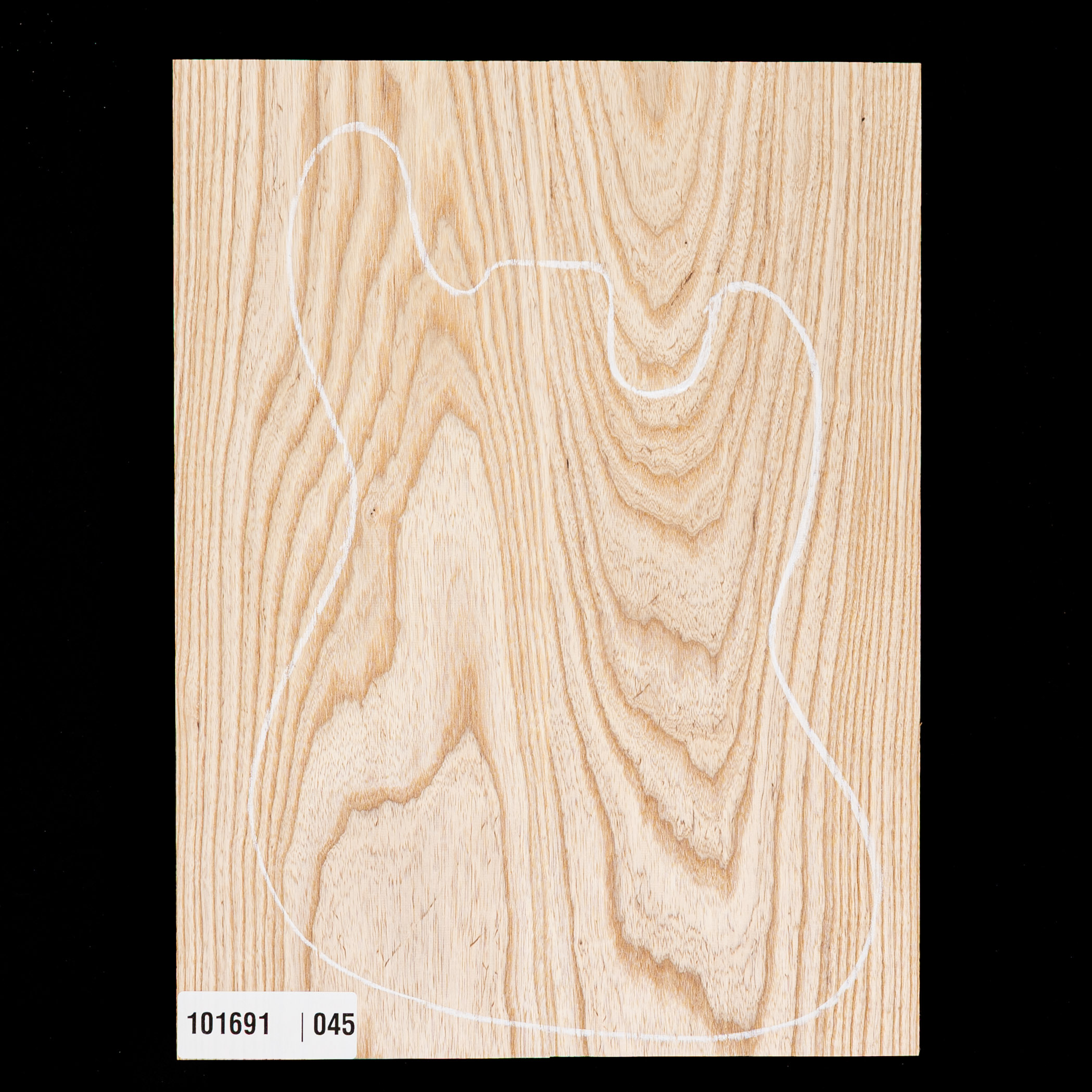 Swamp Ash Oversized Body Blank, 2-Piece (13 lb) - 045