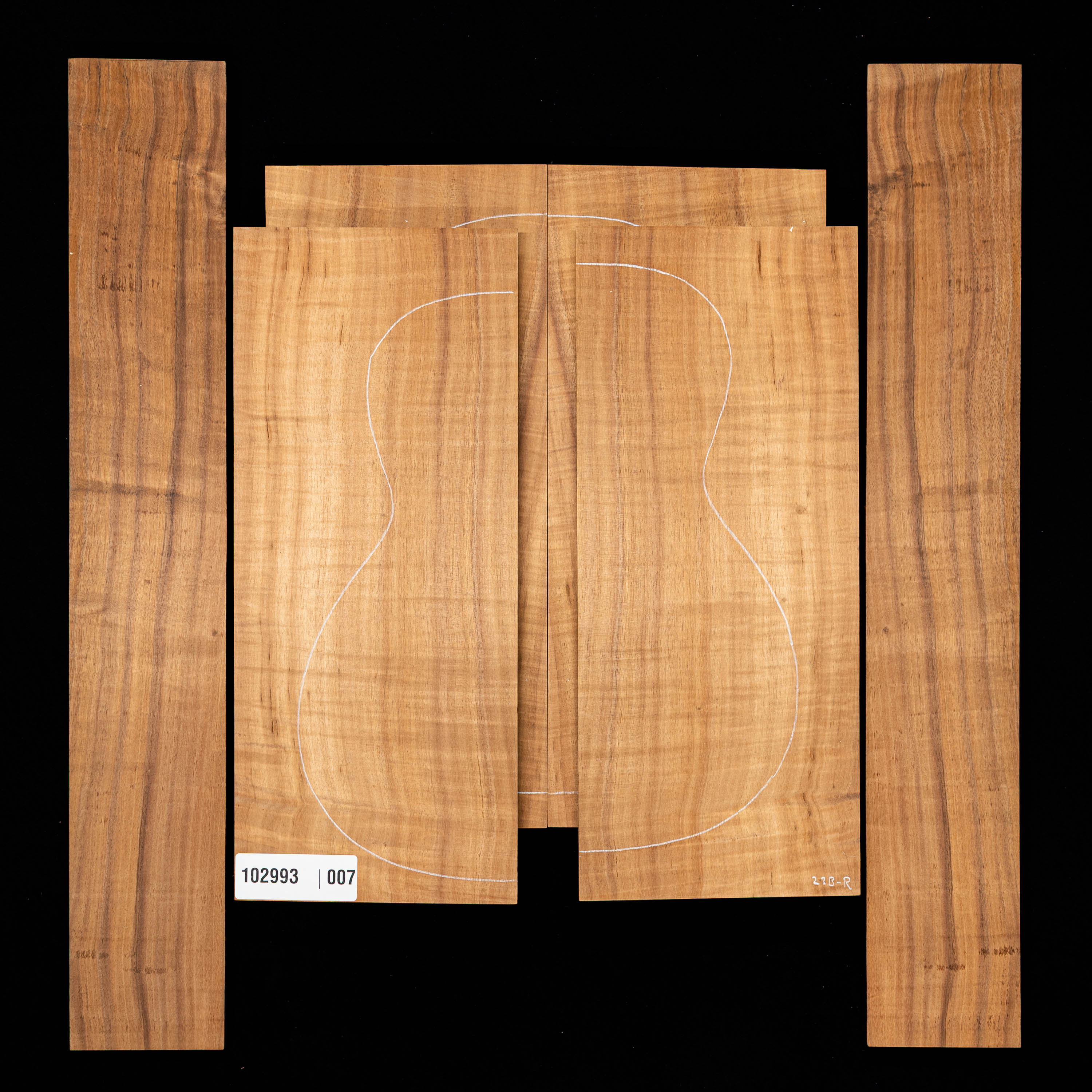Koa Top + Back + Side Set - 007