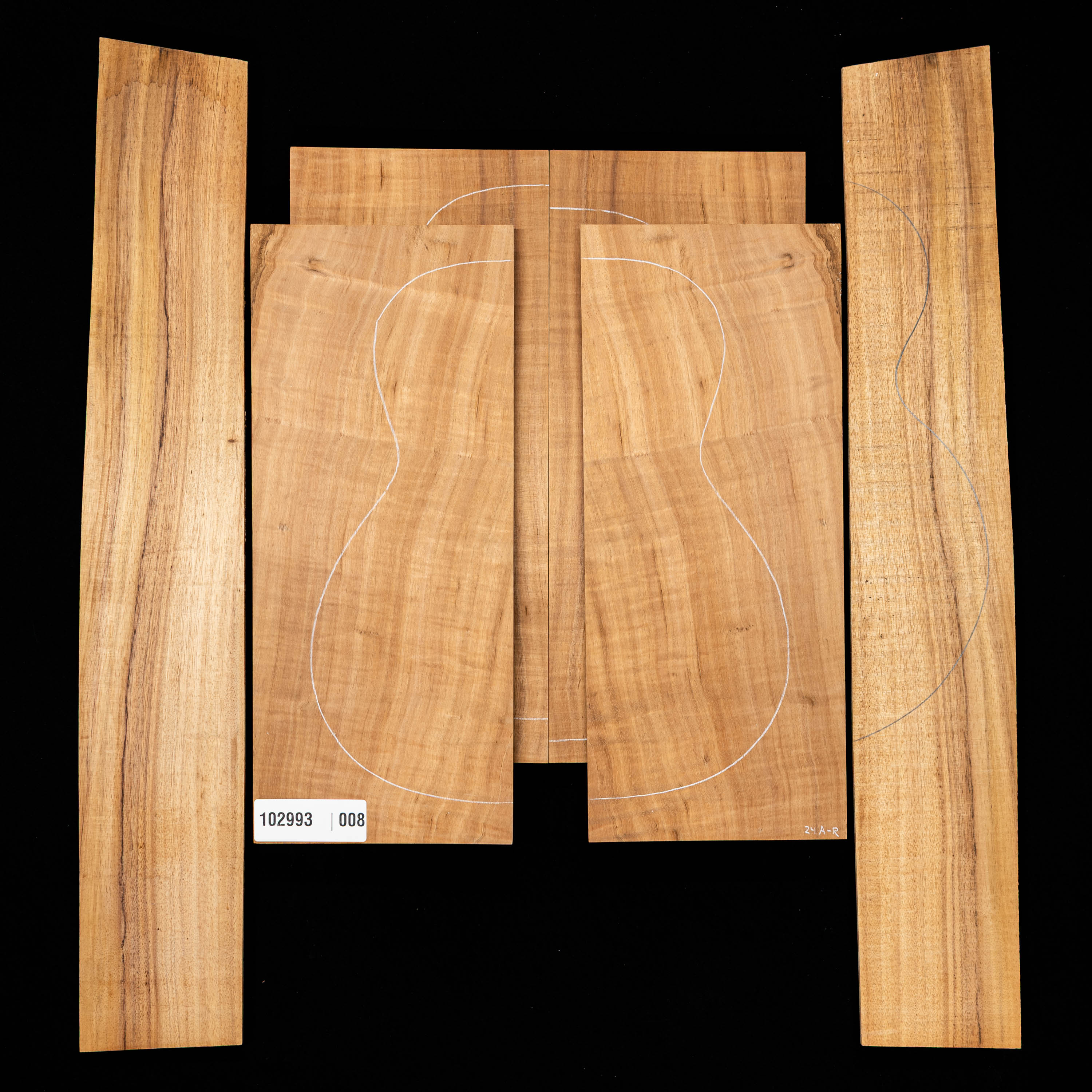 Koa Top + Back + Side Set - 008