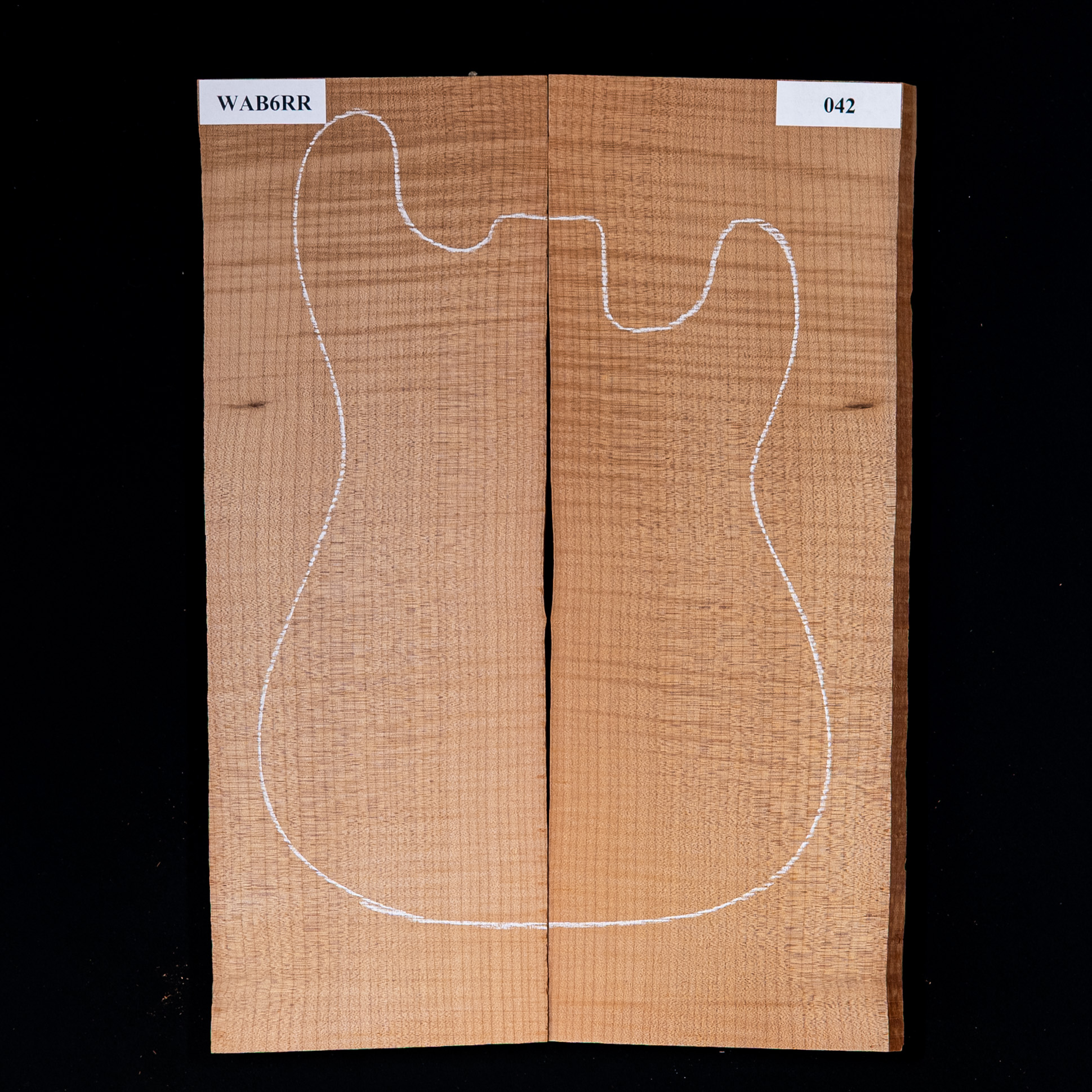 High-Flame Bigleaf Maple Torrefied Laminated Top - 042