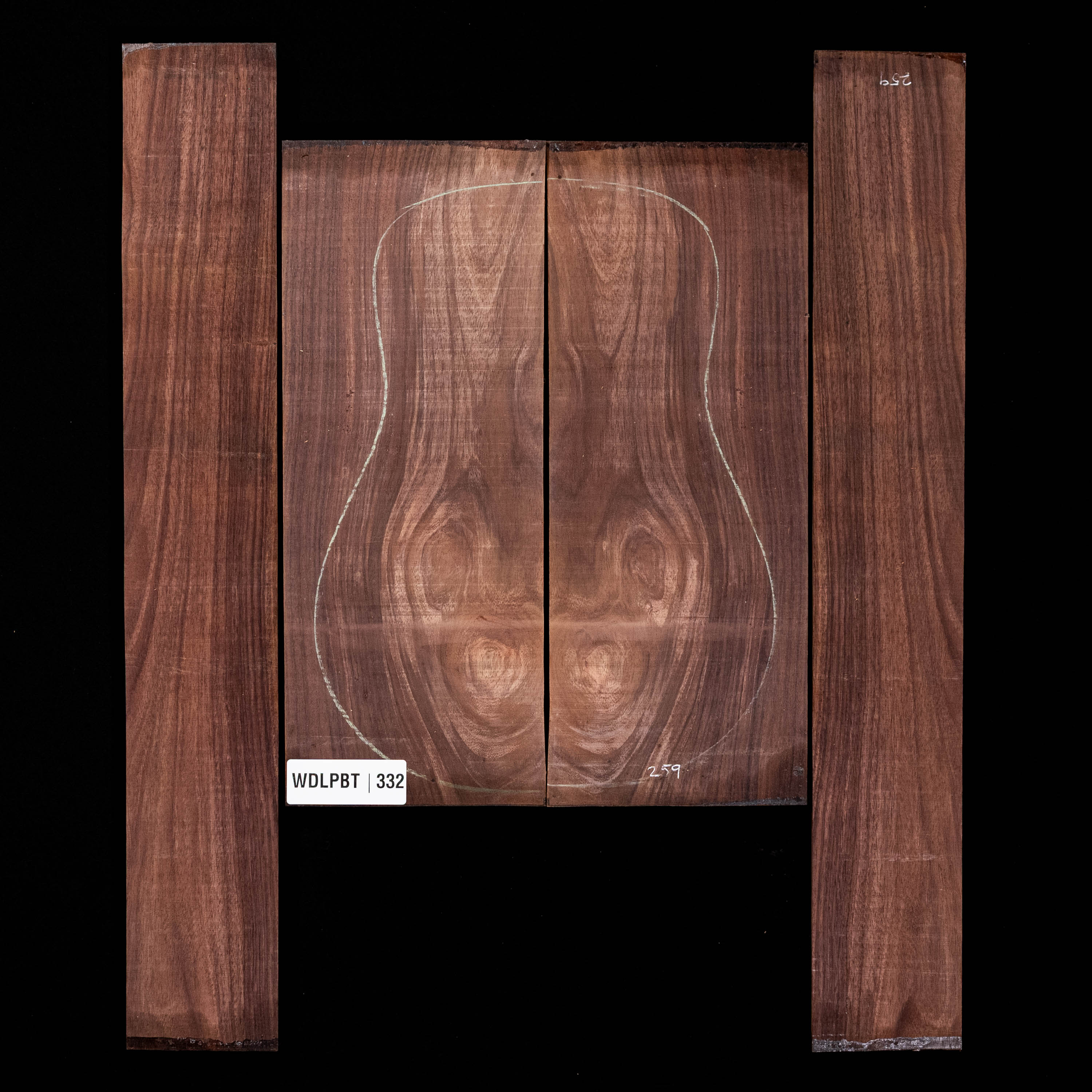 Wild Grain East Indian Rosewood Back + Side Set - 332