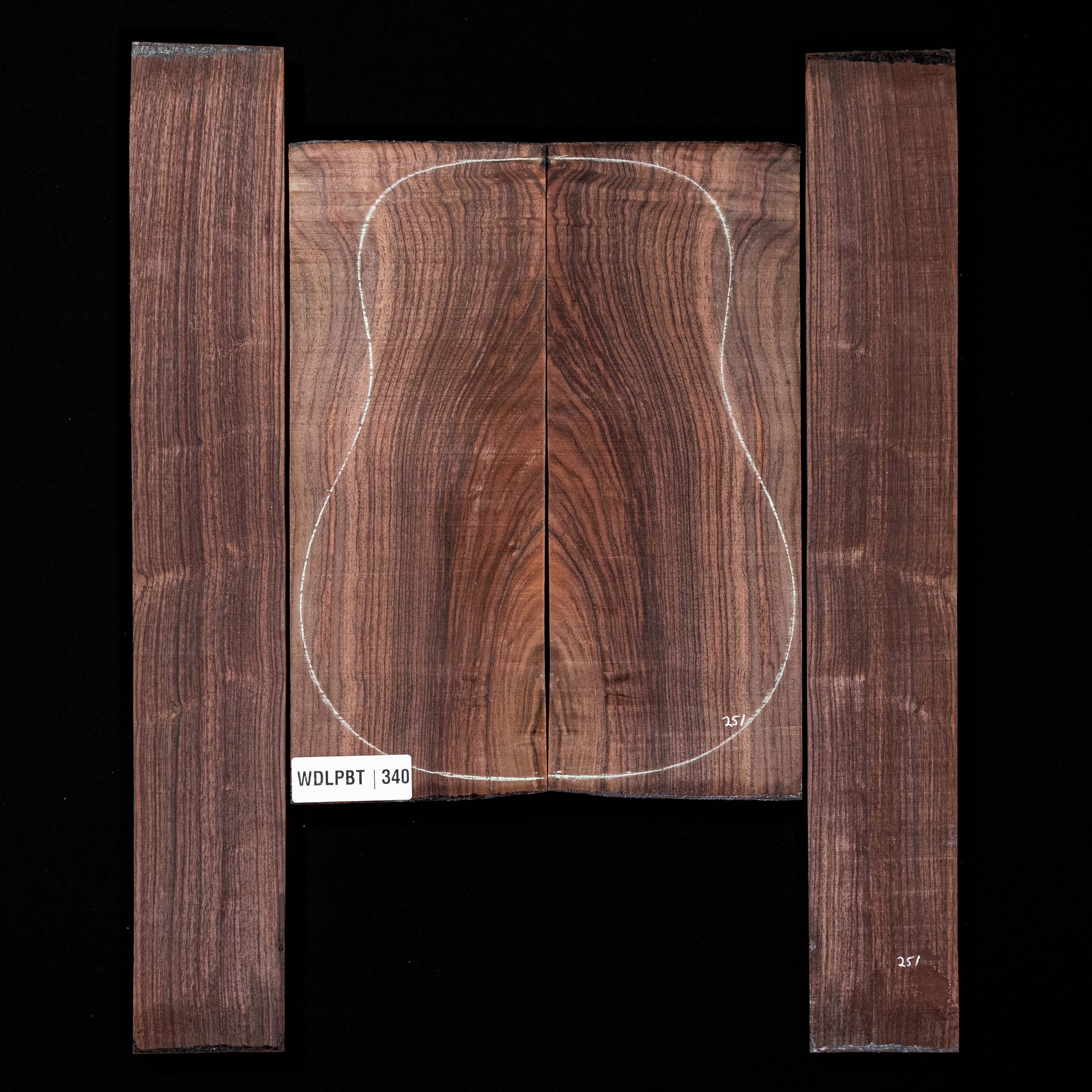 Wild Grain East Indian Rosewood Back + Side Set - 340