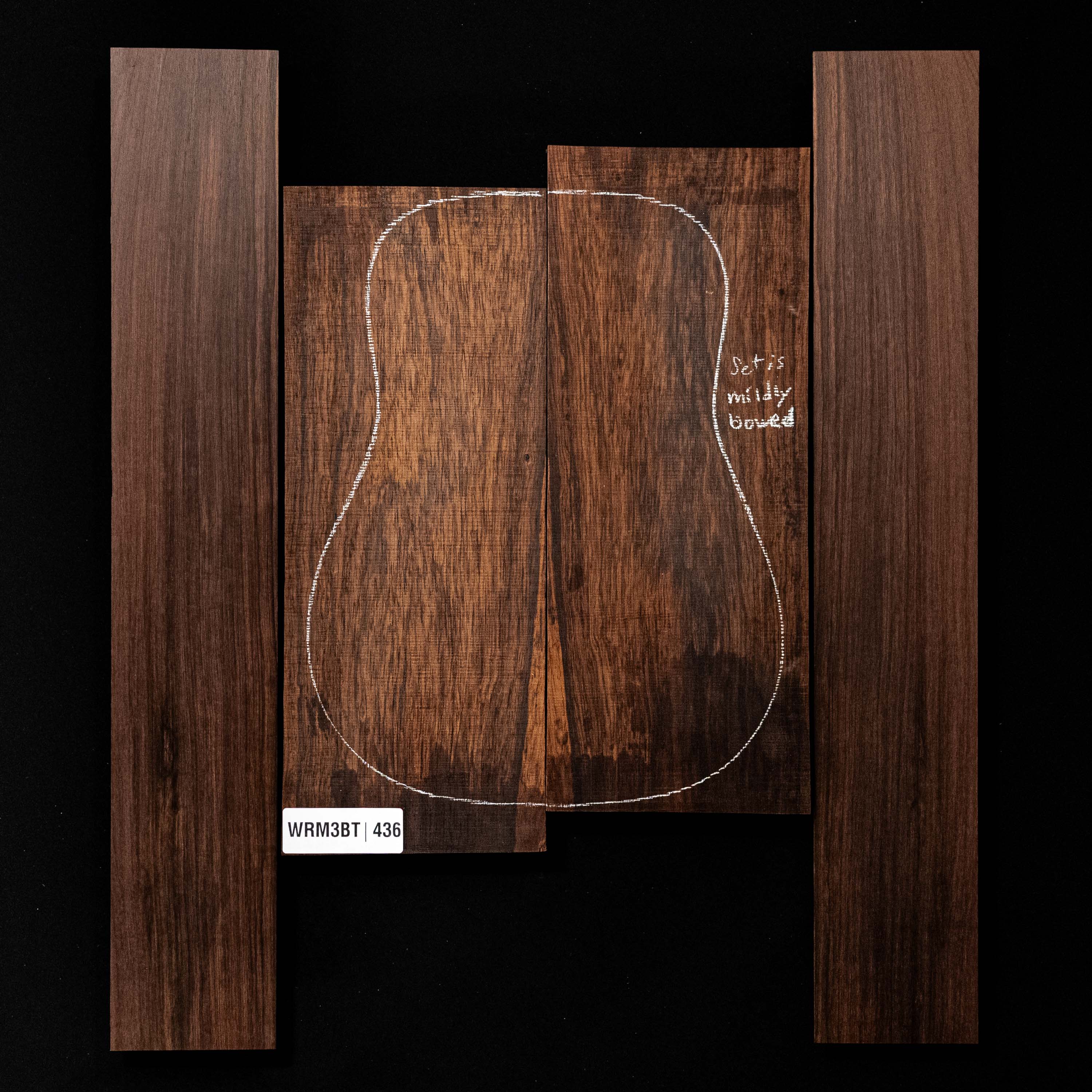 Madagascar Rosewood Back + Side Set - 436