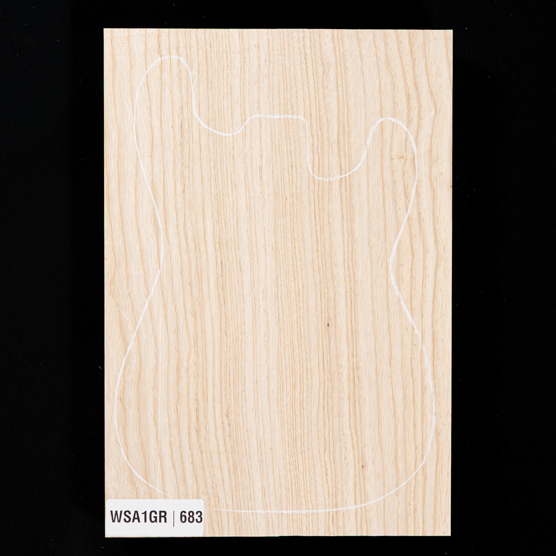 Swamp Ash Body Blank, 2-piece (9 lb) - 683
