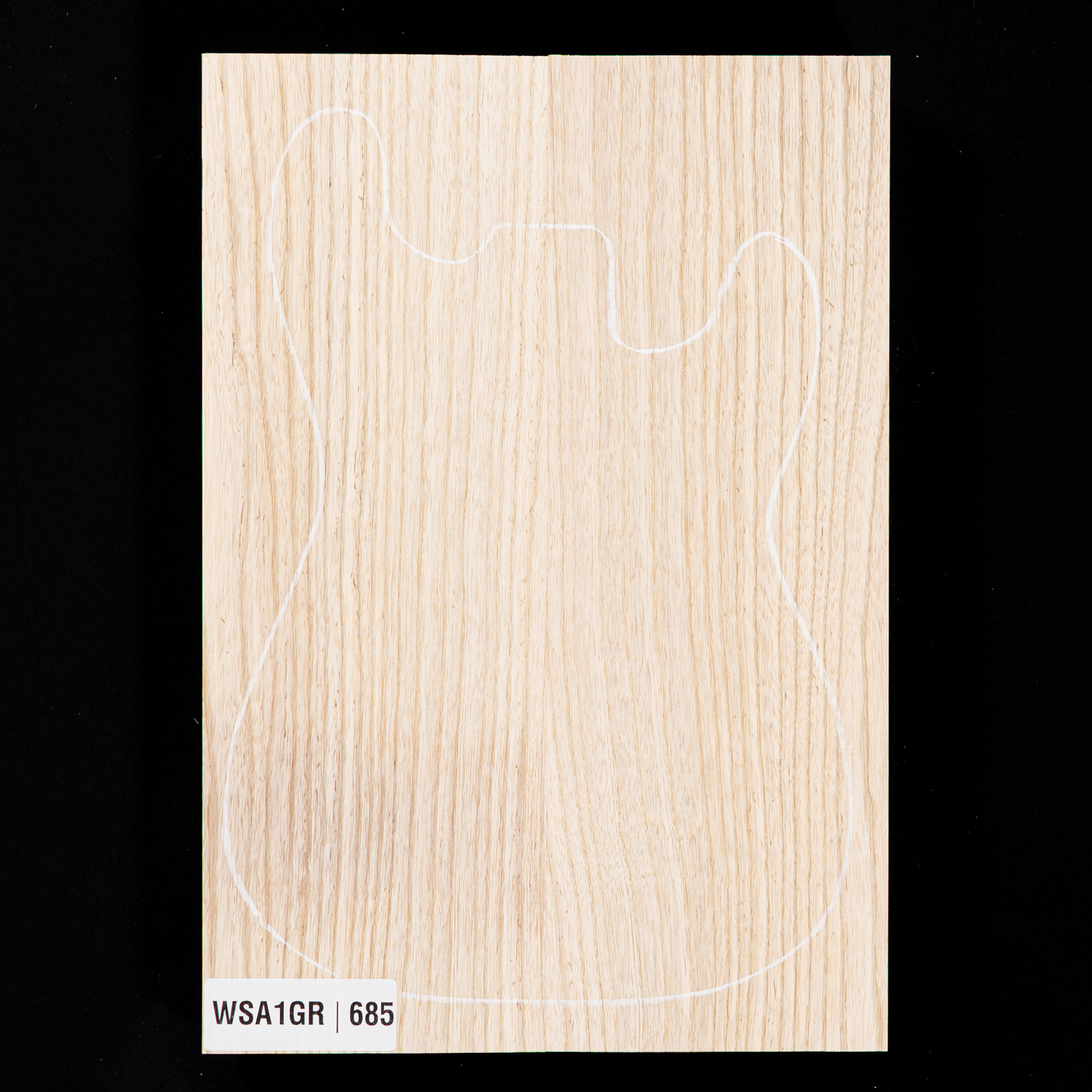Swamp Ash Body Blank, 2-piece (8.9 lb) - 685