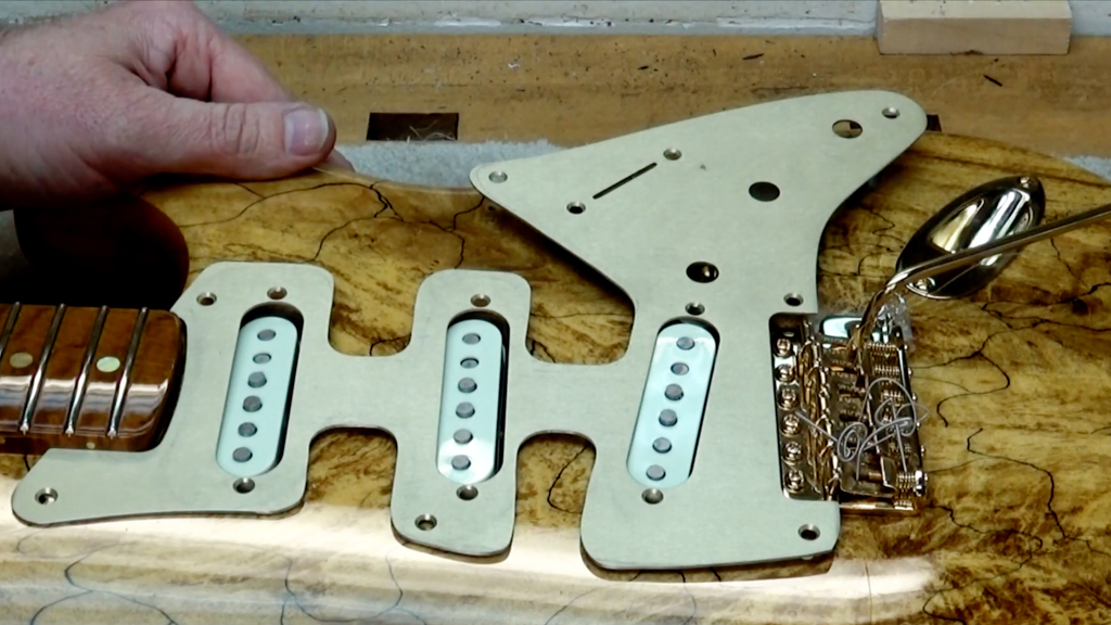 Re-shaping an Electric Guitar Pickguard  - Luthier Tips du Jour Mailbag
