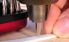 Photo: marking dot positions