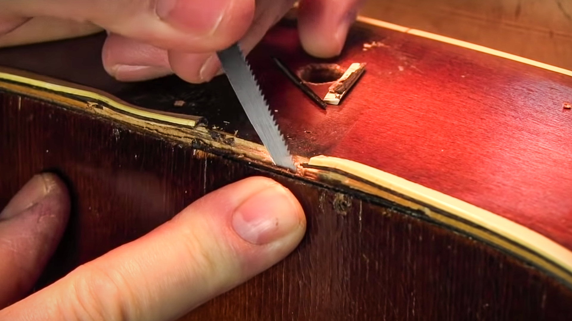 Making a glue scraper/saw