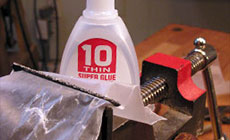 Filing the saddle flat 3