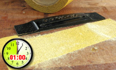 Sanding: Cleaned the Glue (next 10min)