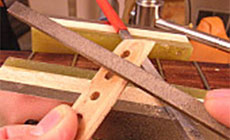 Shaping the maple plate