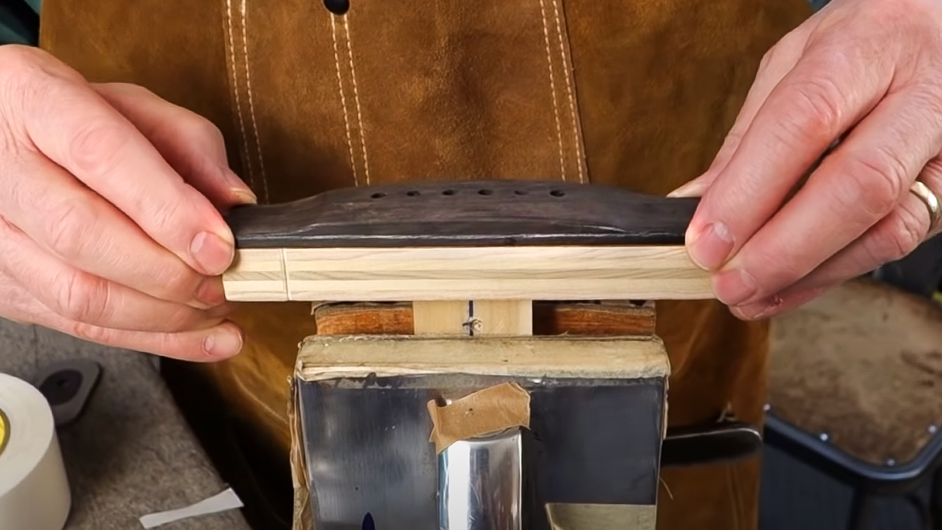 No-cost tools for shaping Martin guitar bridges