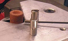 Grinding the saddle screw