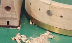 Filing a square hole