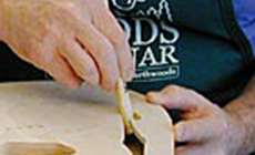 Sanding the inner-edges of the f-hole