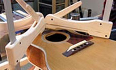 Photo: gluing the neck