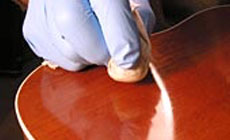 Photo: wiping off oil