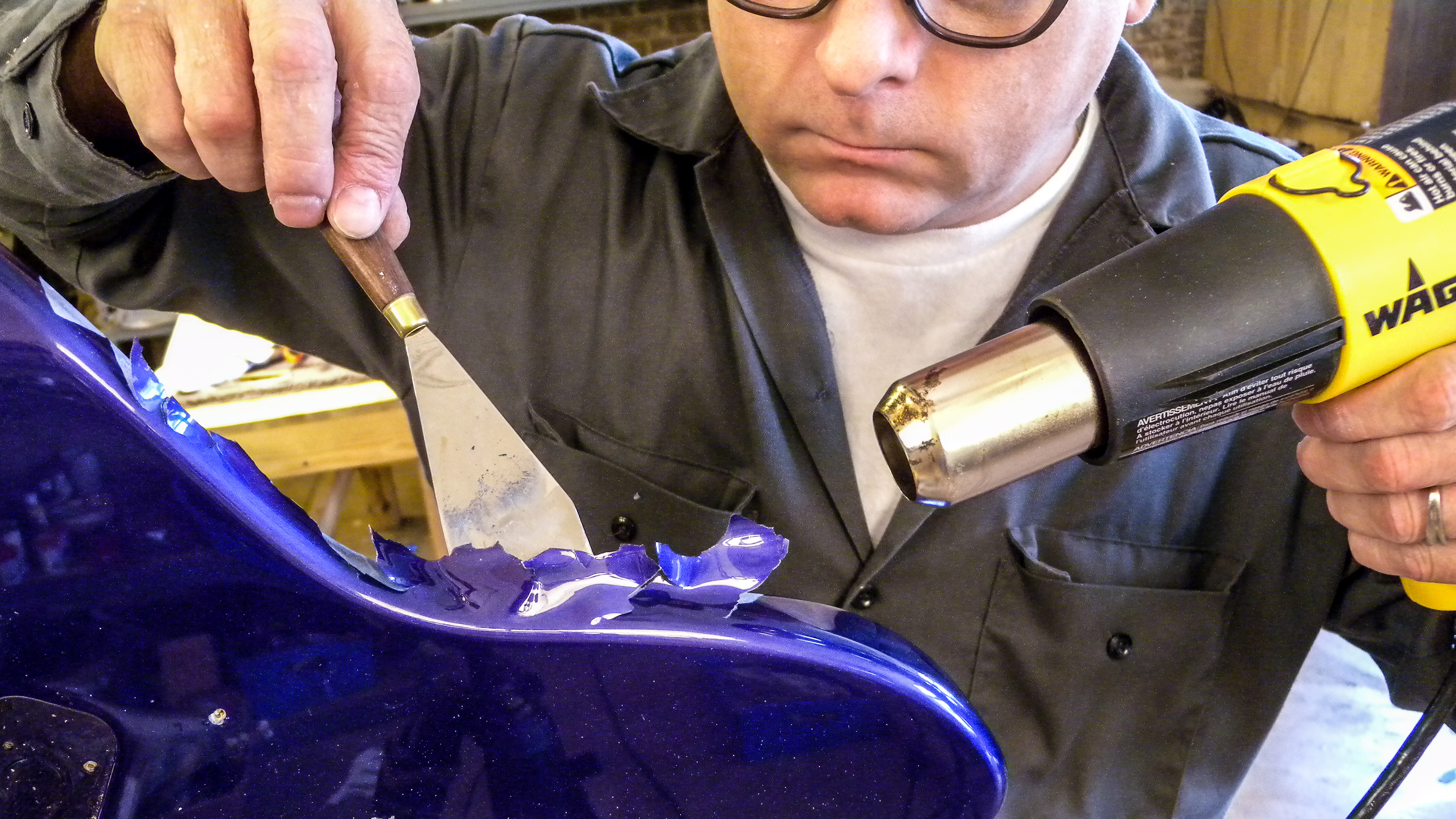 How to strip a modern poly guitar finish