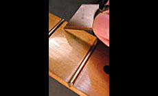 Photo: scratching the finish