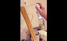 Photo: spraying with Preval