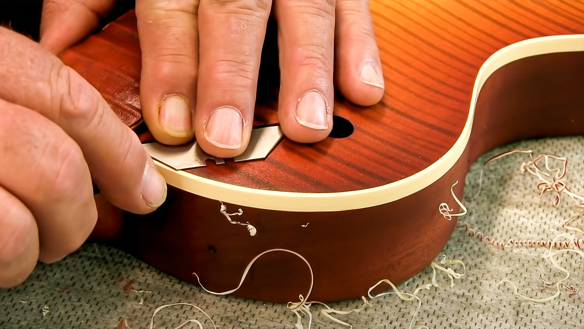 Scraping for sharp looking binding: here's how it's done!