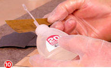 Super glue for finishing