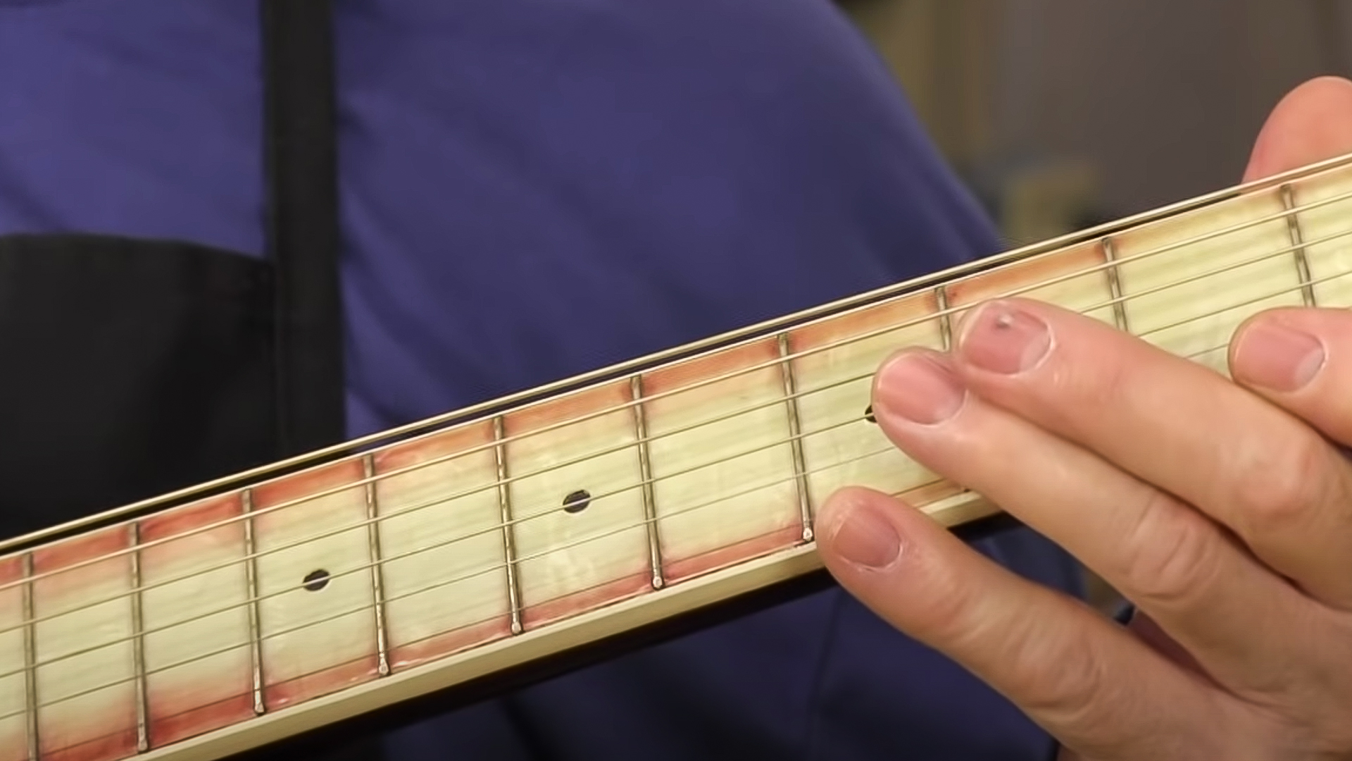 Fixing fret buzz: spot leveling and re-crowning