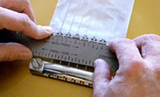 Setting string spacing