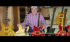 Leon Rhodes Playing red Epiphone