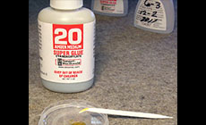 Amber super glue