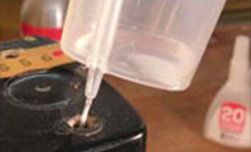 Making a glue drip cup