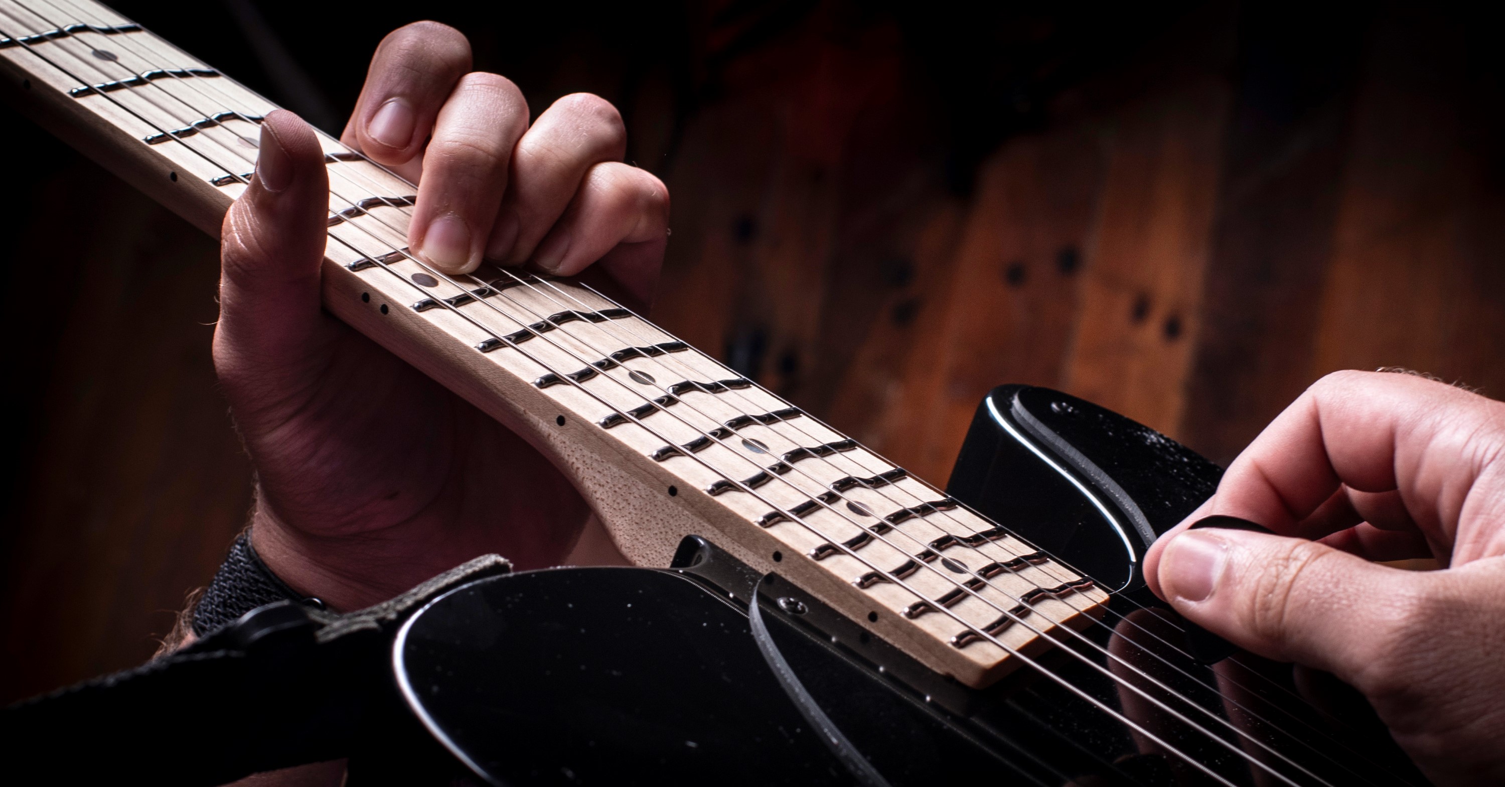 True Temperament neck on a Telecaster guitar.