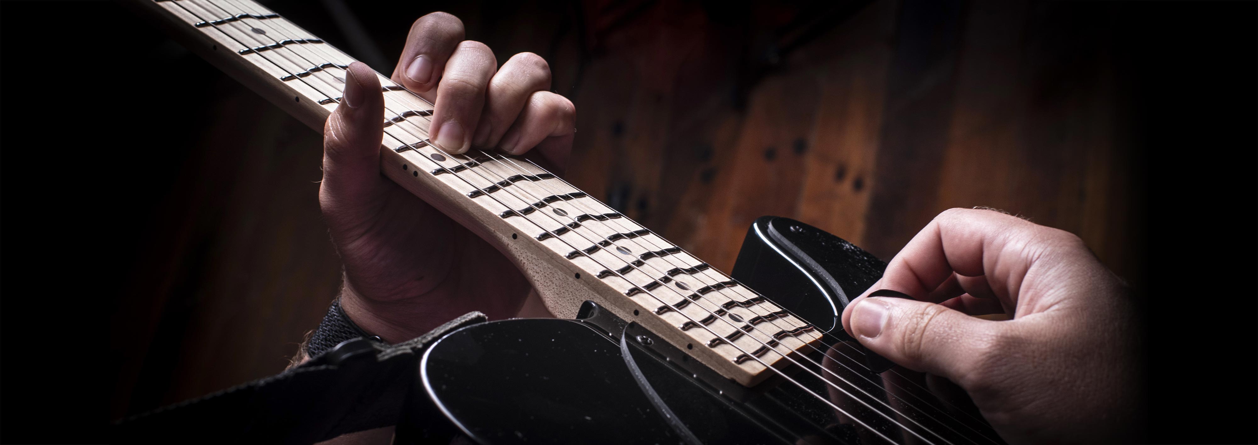 True Temperament neck on a Telecaster guitar.