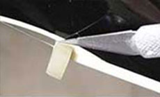 Scribing the end of the nut