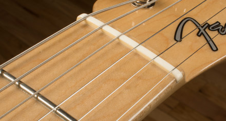 Details of a well-made string nut