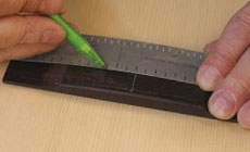 Photo: Marking an acoustic bridge