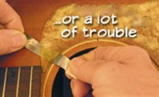 Heating the pickguard