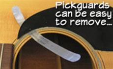 Heating the pickguard