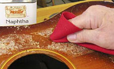 Removing glue before