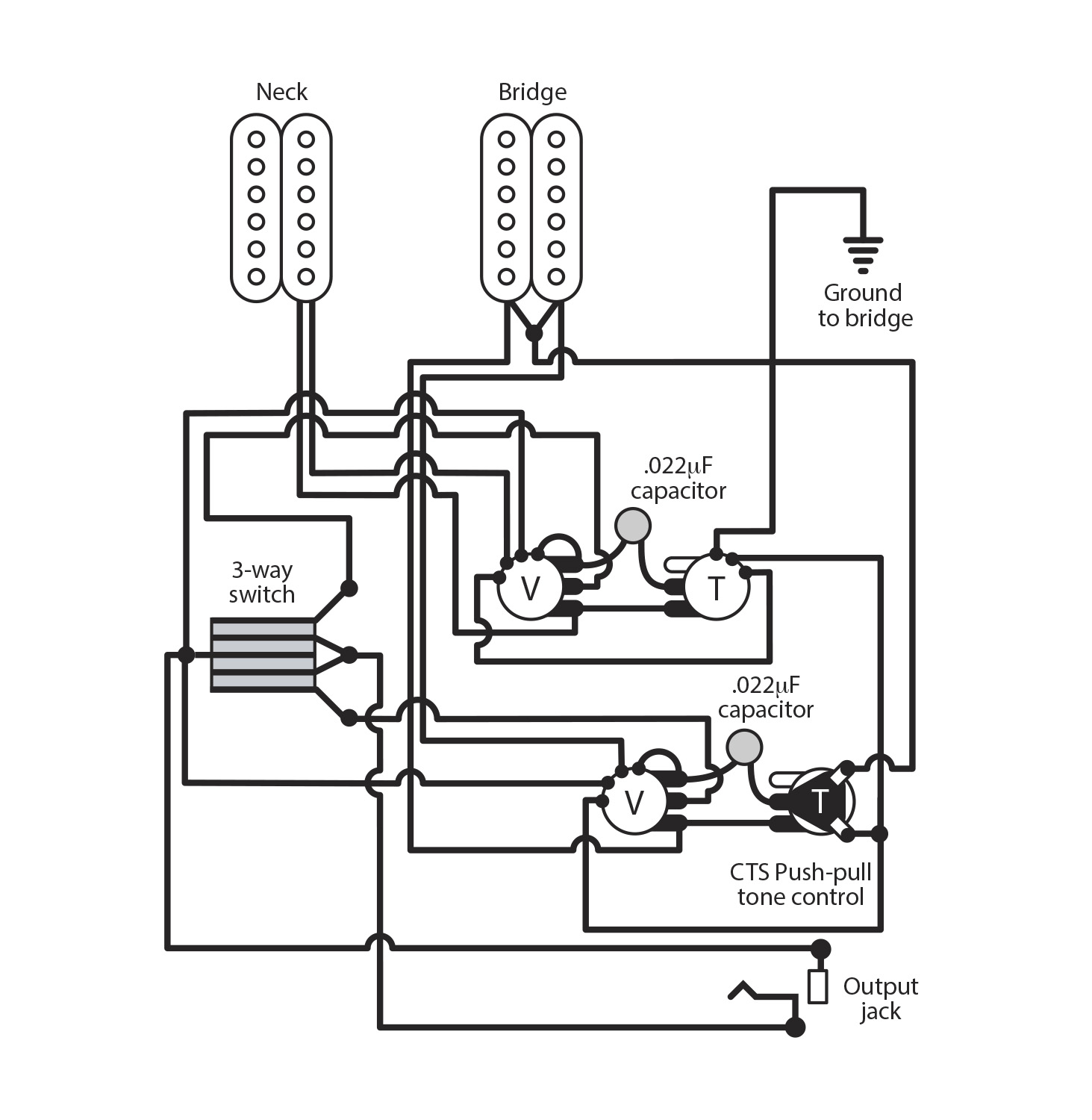 CTS Push-Pull Pot Diagram SPST