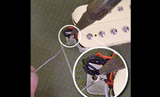 Soldering the access wire