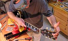 Using a notched straightedge