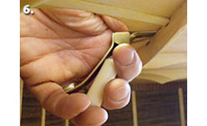 Applying Titebond glue with the Brace Gluing Wedge