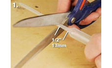 Cut the pipette stem