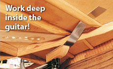 Deep inside the guitar